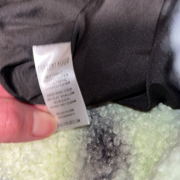 Current Mood for Dolls Kill camp/ tie-dye fuzzy hooded jacket/coat. Size XS EUC - Picture 5 of 6